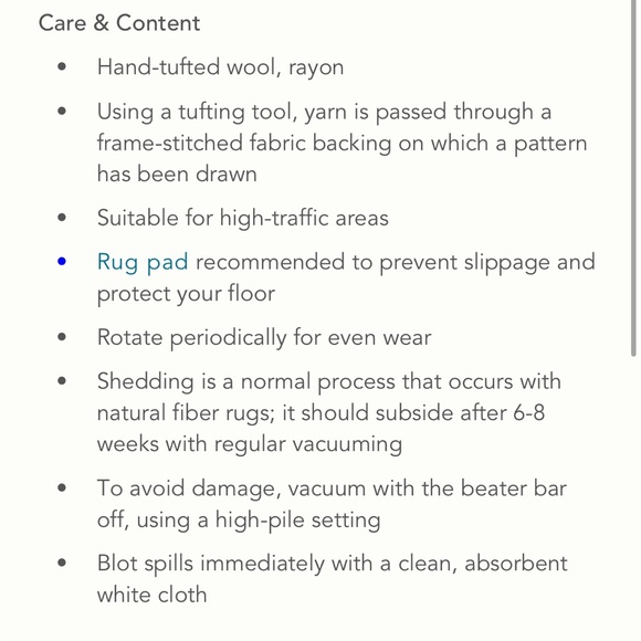 Andie tufted art deco rug * - Picture 6 of 7